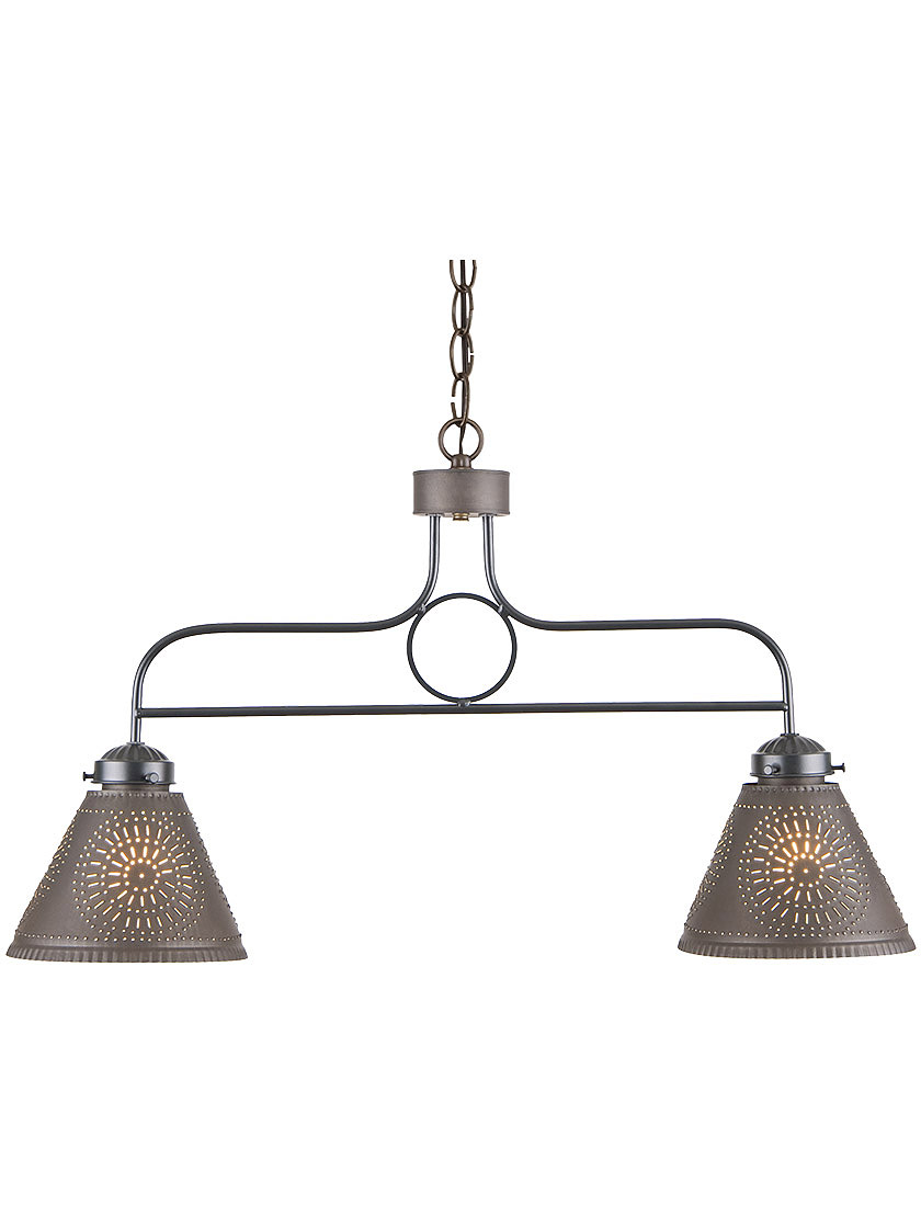 Franklin 2 light Tin Pendant With Choice Of Finish
